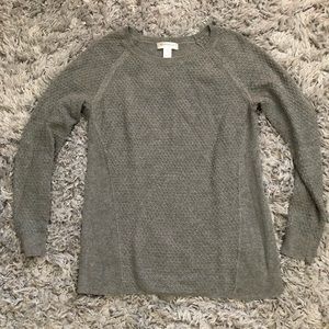 Gray maternity sweater